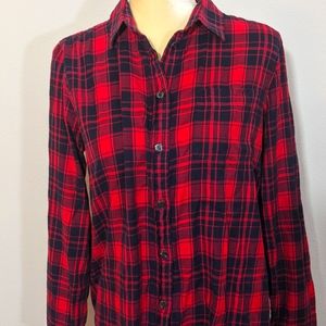J. Crew Factory flannel shirt in boy fit red M